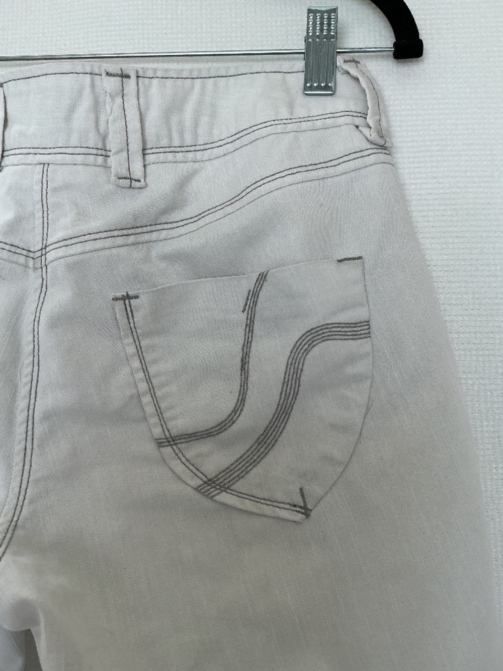 Imported Personal Affairs Off White Straight Leg Jeans Pants Cotton S